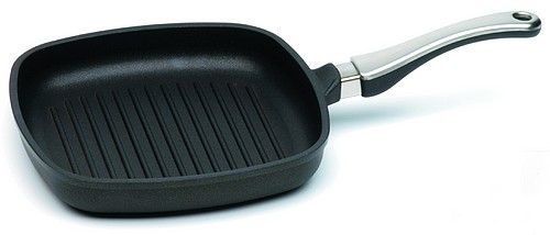Grillpfanne flach mit Stiel 26x26 cm