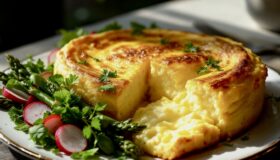 Soufflè Omelett oder auch Omelett Poulard.