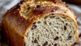 Osterbrot mit Rosinen, in der Coox Wunderform gebacken.