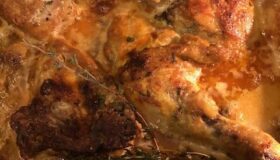 Das schnellste Huhn der Welt, nach einem Rezept von Alfred Biolek.